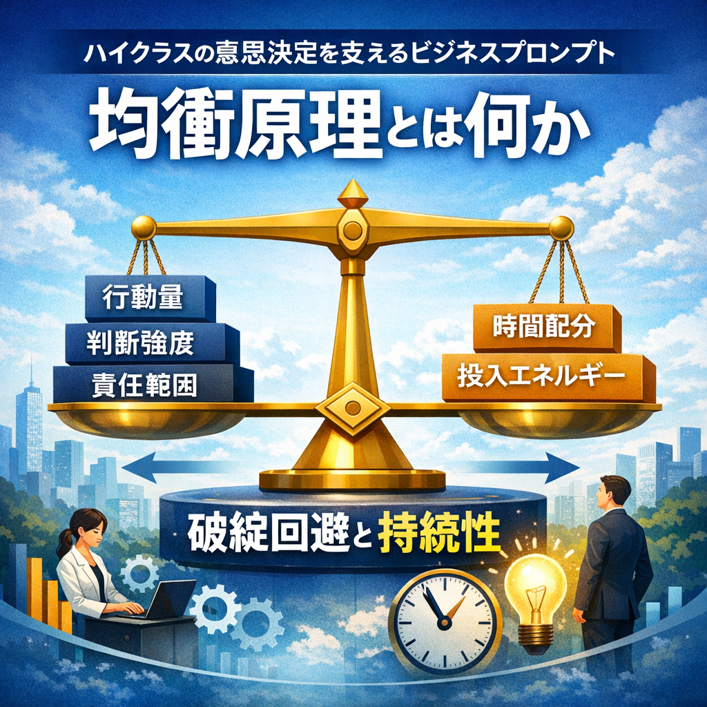 均衡原理とは何かの解説図