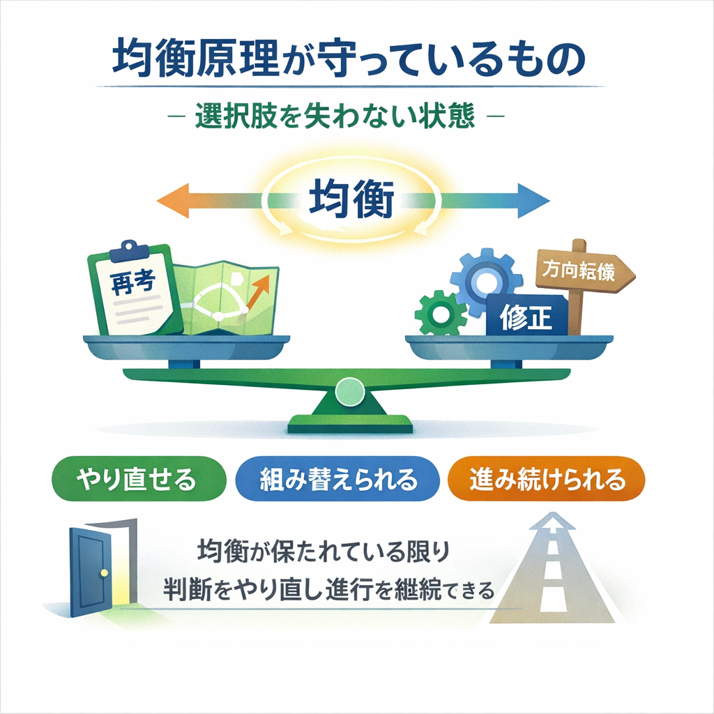 均衡原理が守っているもの｜選択肢を失わない状態