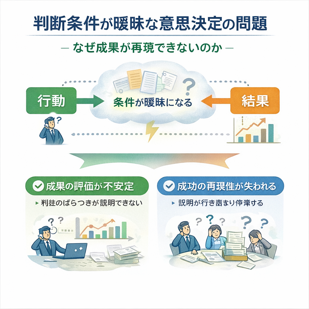 判断条件が曖昧な意思決定の問題