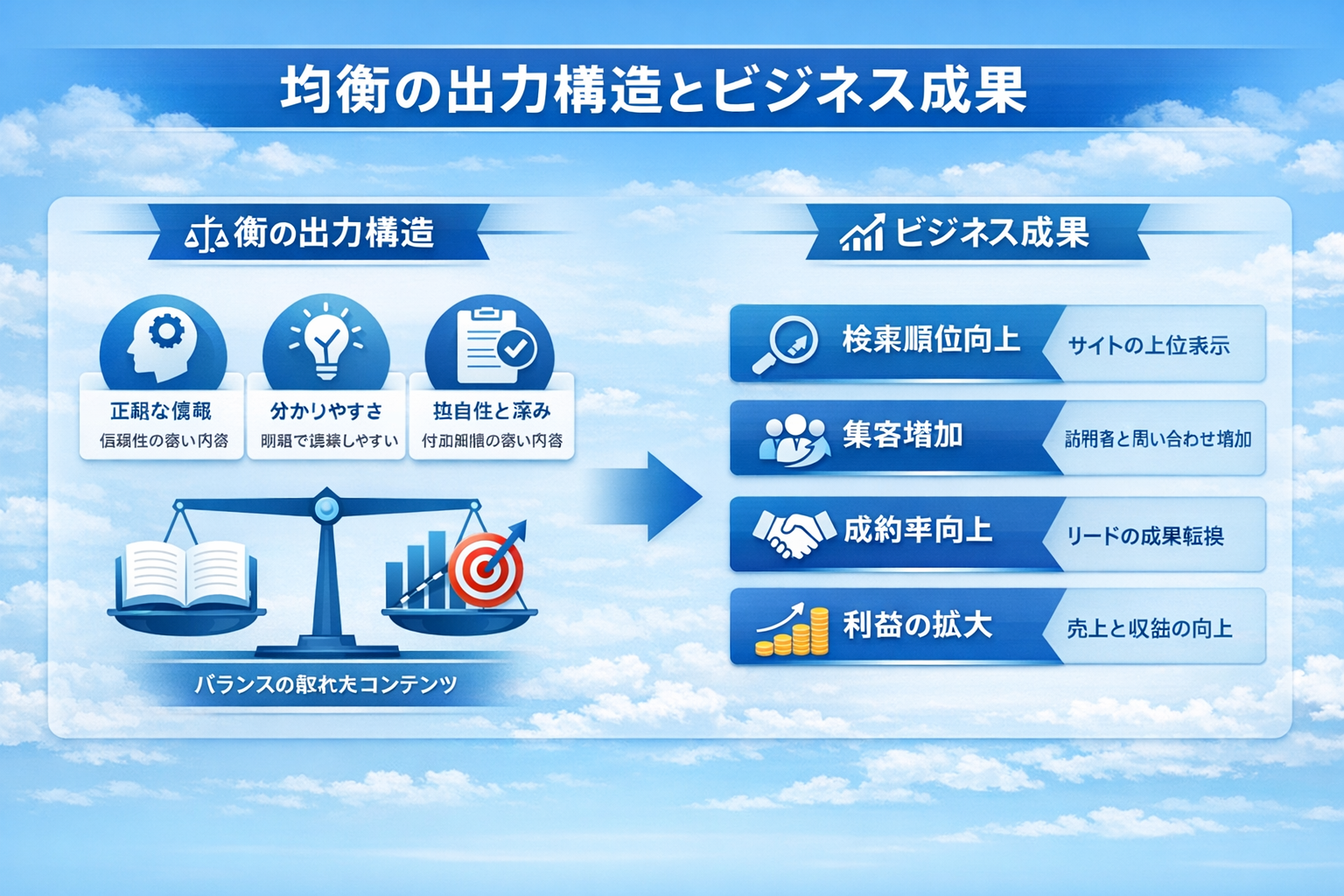 均衡の出力構造