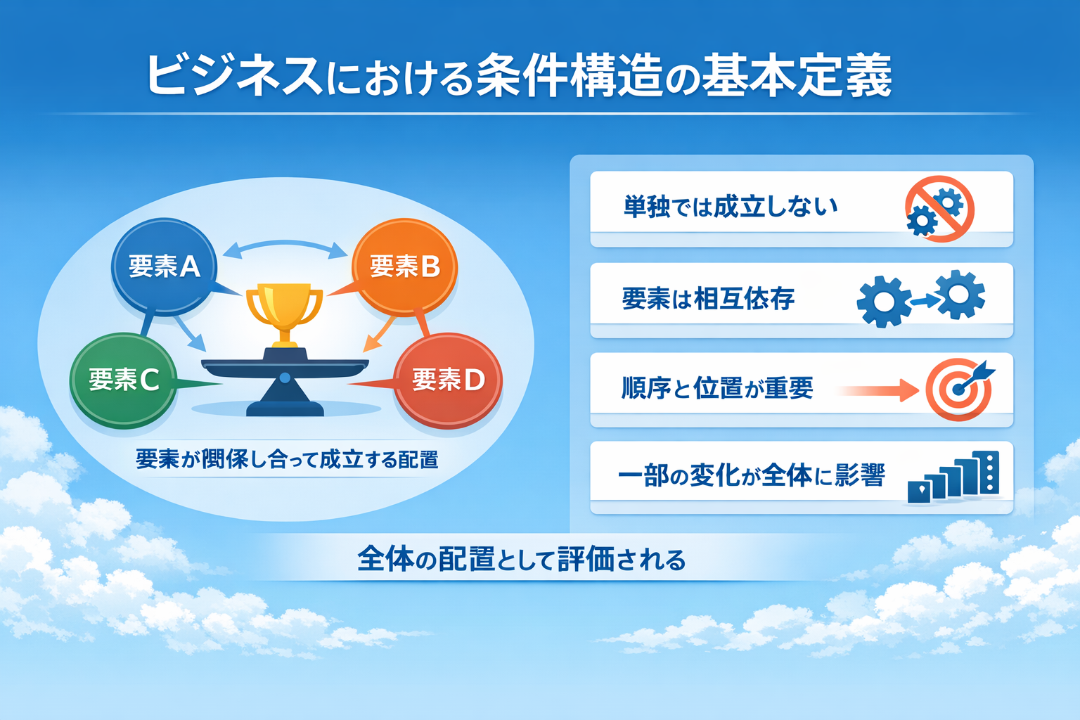 ビジネスにおける条件構造の基本定義１