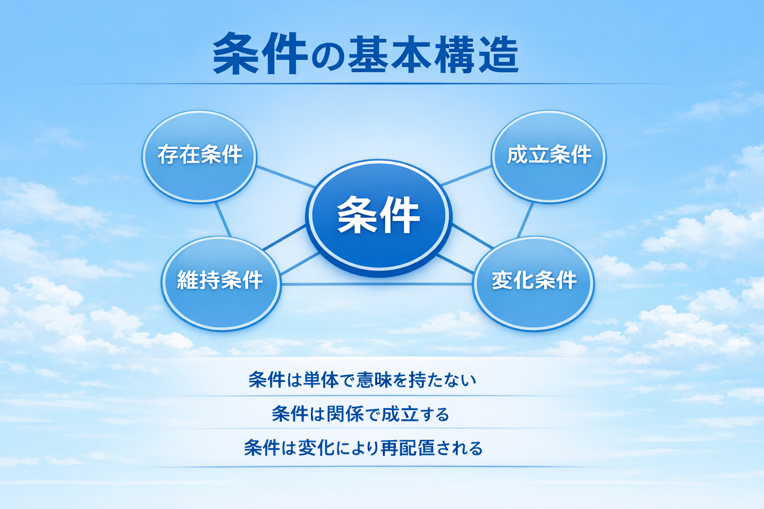 ビジネスにおける条件構造の基本定義2